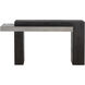 Herriot 56.25 X 29.5 inch Dark Brown / Grey Outdoor Console Table
